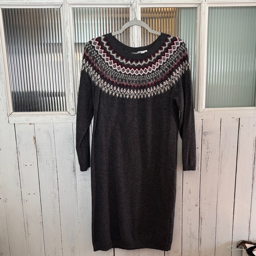 J. Jill Gray Long Sleeve Dress